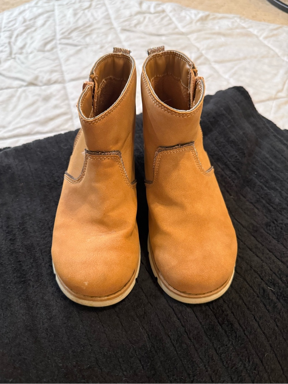 OshKosh B'gosh Kids Chestnut Brown Zip Up Chelsea Boots